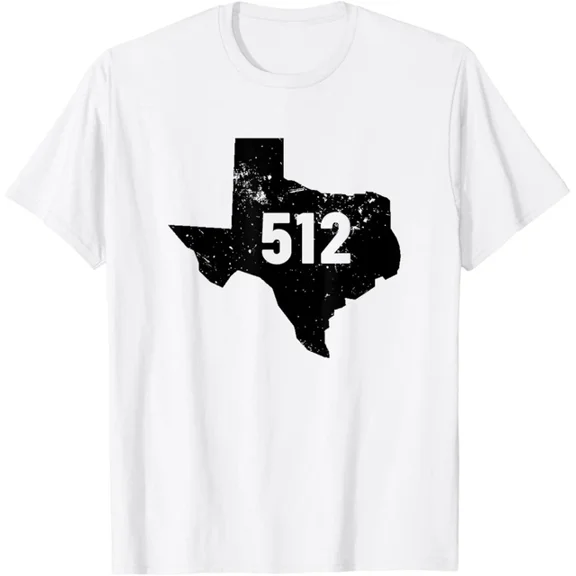 Texas 512 Area Code T-Shirt Unisex S-5XL Hot Trending Shirt, Vintage Birthday Gift