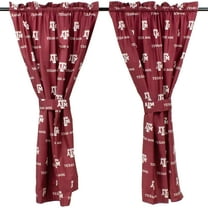 Texas A&M Aggies 100% Cotton, 63" Curtain Panels, Set of 2