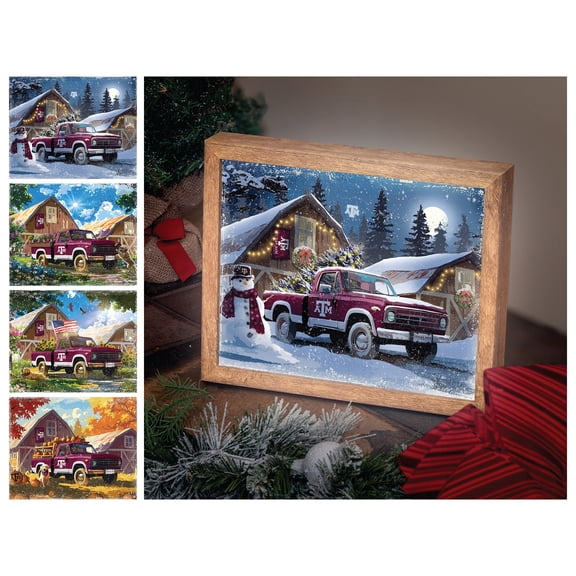 Texas A&M Aggies 12" x 11" Four Seasons LED Light Box