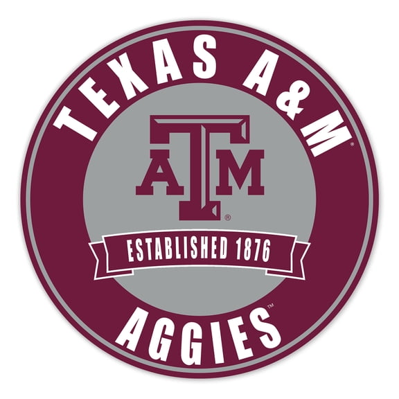 Texas A&M Aggies 24" Circle with Banner