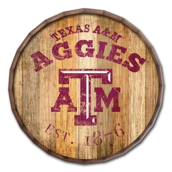 Texas A&M Aggies 24'' Established Date Barrel Top