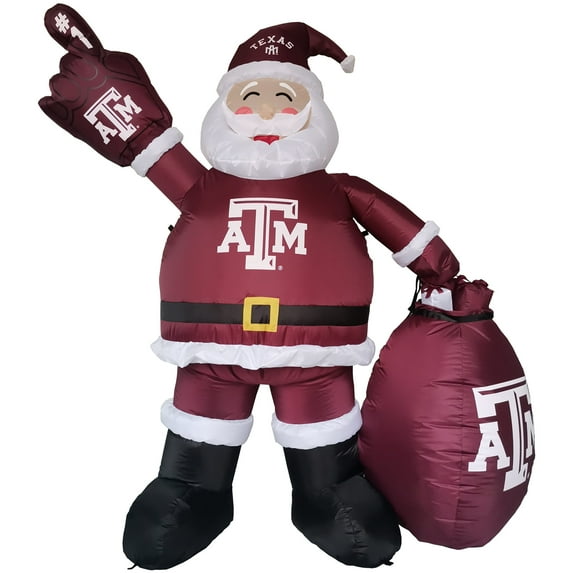 Texas A&M Aggies 7' Inflatable Santa