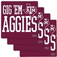 thumbnail image 1 of Texas A&M Aggies Four-Pack Specialty Coaster Set, 1 of 1