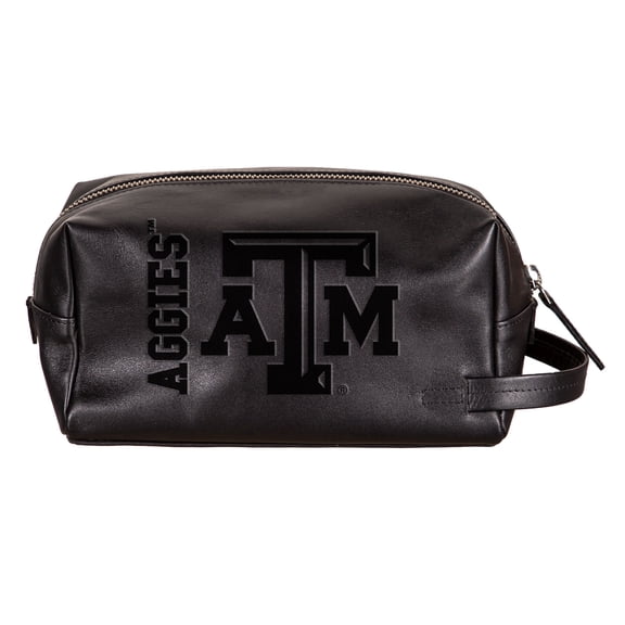 Texas A&M Aggies Hybrid Leather Lined Dopp Toiletry Bag