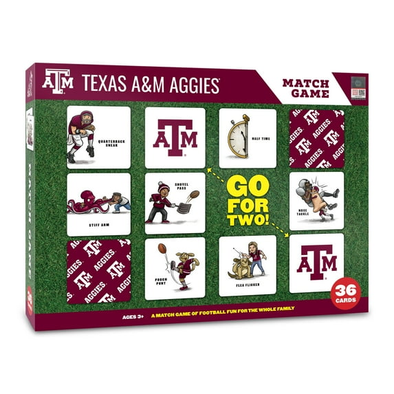 Texas A&M Aggies Licensed Memory Match Game