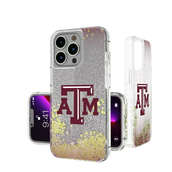 Texas A&M Aggies Linen Logo iPhone Glitter Case