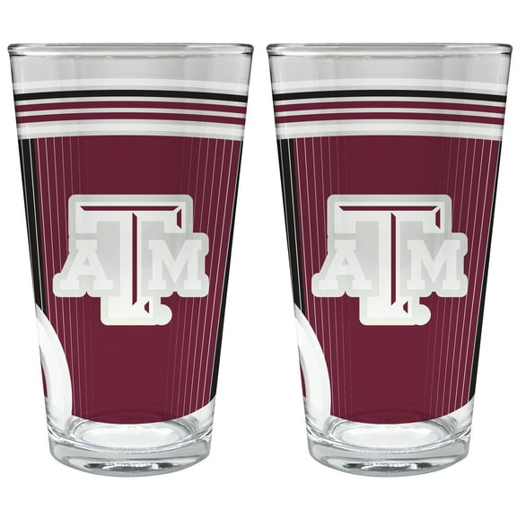 Texas A&M Aggies Two-Piece 16oz. Pint Glass Set