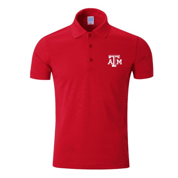 Texas A&M Brand New Short-Sleeve Polo Shirt Cotton/Poly Luxury Blend (Small), Official Aggies Logo/Colors, Embroidered Logo