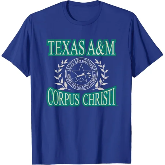 Texas A&M Corpus Christi Islanders Laurels Royal Blue T-Shirt Unisex S-5XL Hot Trending Shirt, Vintage Birthday Gift