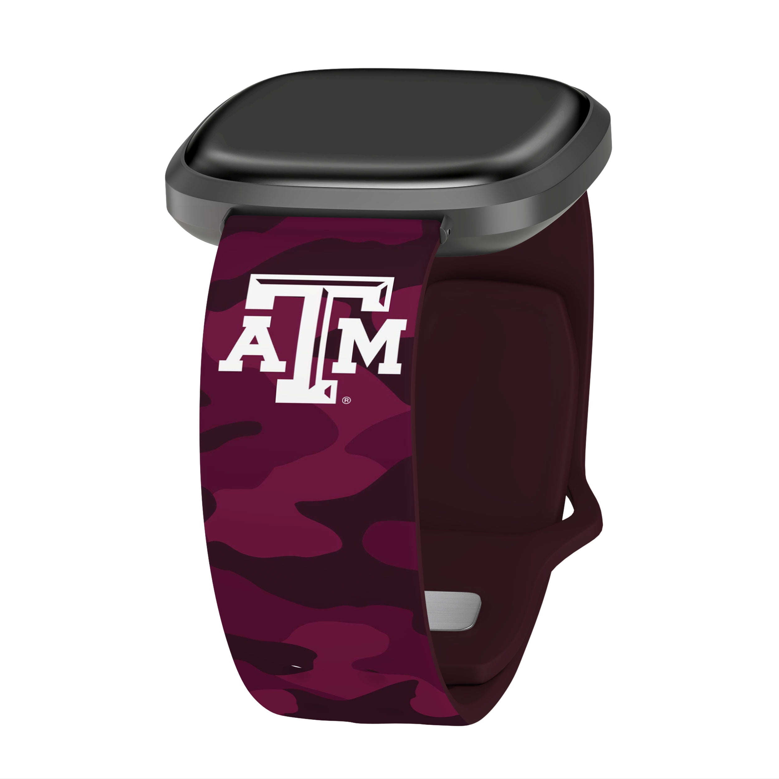 Texas A&M HD Camo Unisex Watch Band for FitBit Versa 3 & Sense (Long)