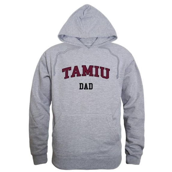 Texas A&M International University DustDevils Dad Hoodie, Heather Grey - Small