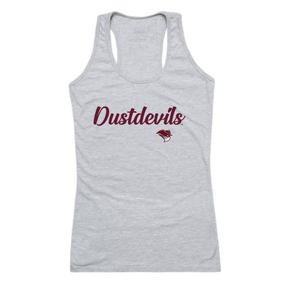 Texas A&M International University DustDevils Script Tank Top, Heather Grey - Medium