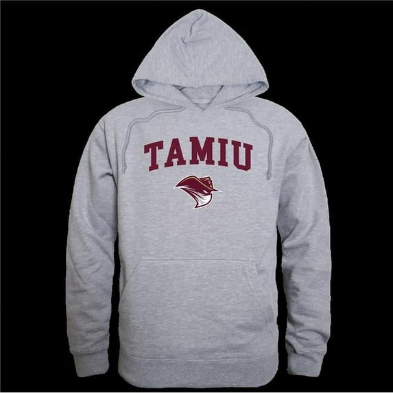Texas A&M International University DustDevils Seal Hoodie, Heather Grey - Small