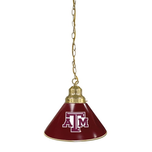 Texas A&M Aggies Gold Chain Single Shade Billiard Light
