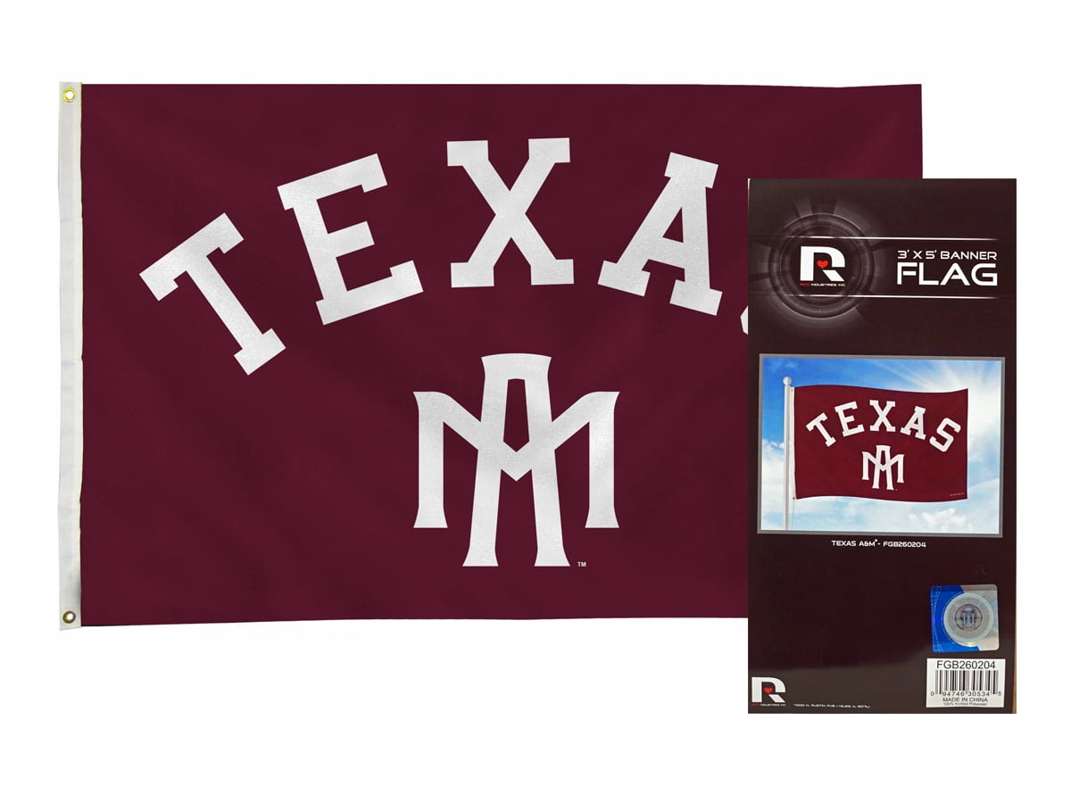 Texas A&M University 3x5 Foot Polyester Flag - Officially Licensed, Indoor/Outdoor Use - View #7