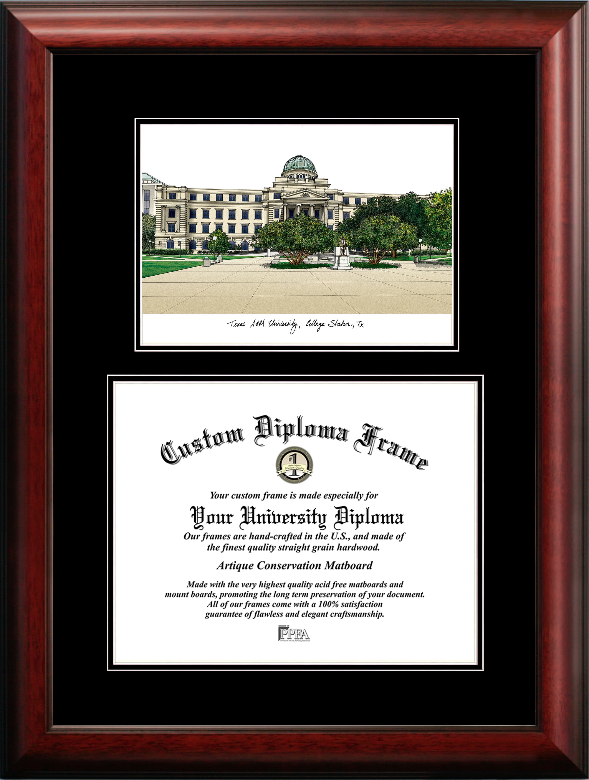 Texas A&M University 12.5" x 16" Diplomate Diploma Frame