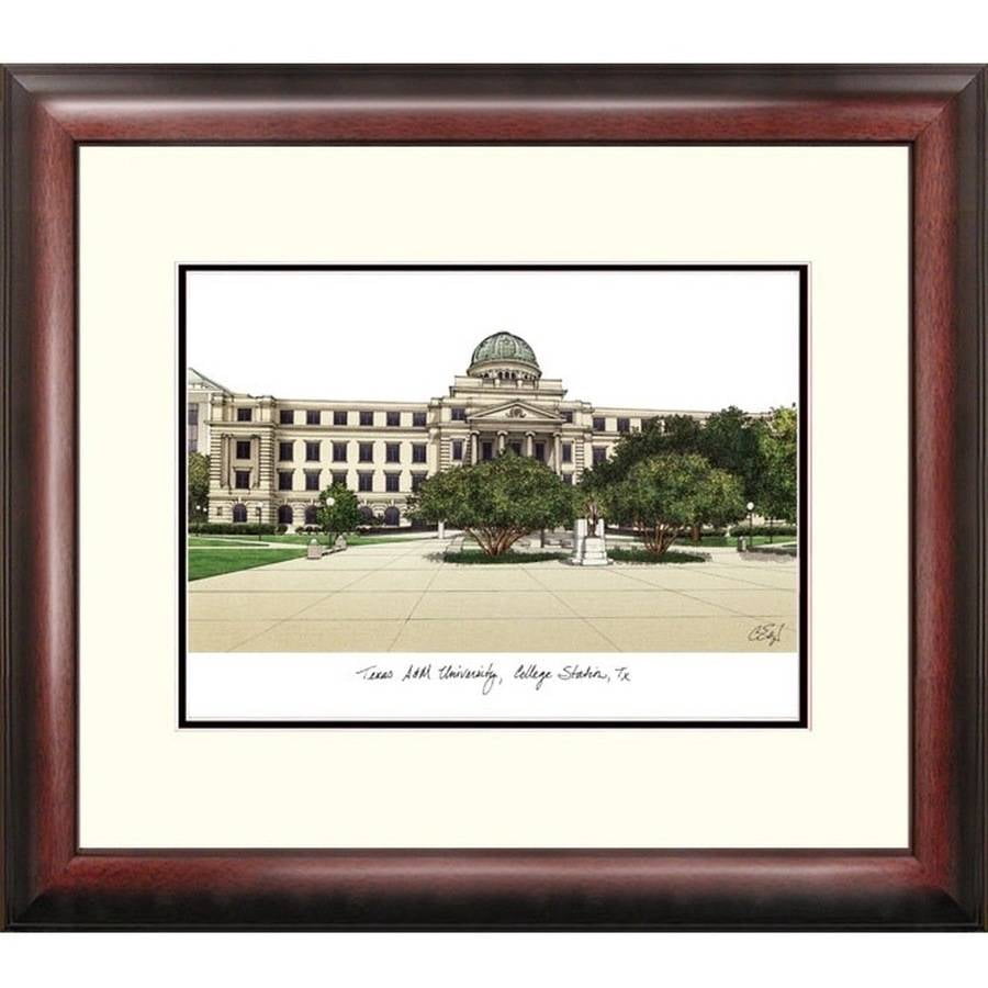Texas A&M University Alumnus Framed Lithograph