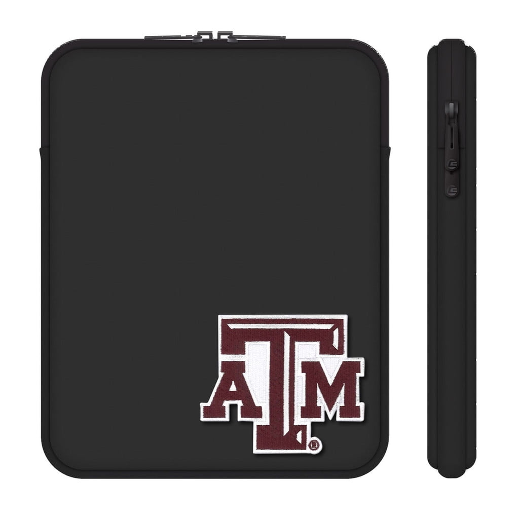 Centon Collegiate LTSCIPAD-TAM Carrying Case (Sleeve) Apple iPad Tablet - Black - Bump Resistant - Neoprene, Faux Fur Interior - Texas A&M University Logo