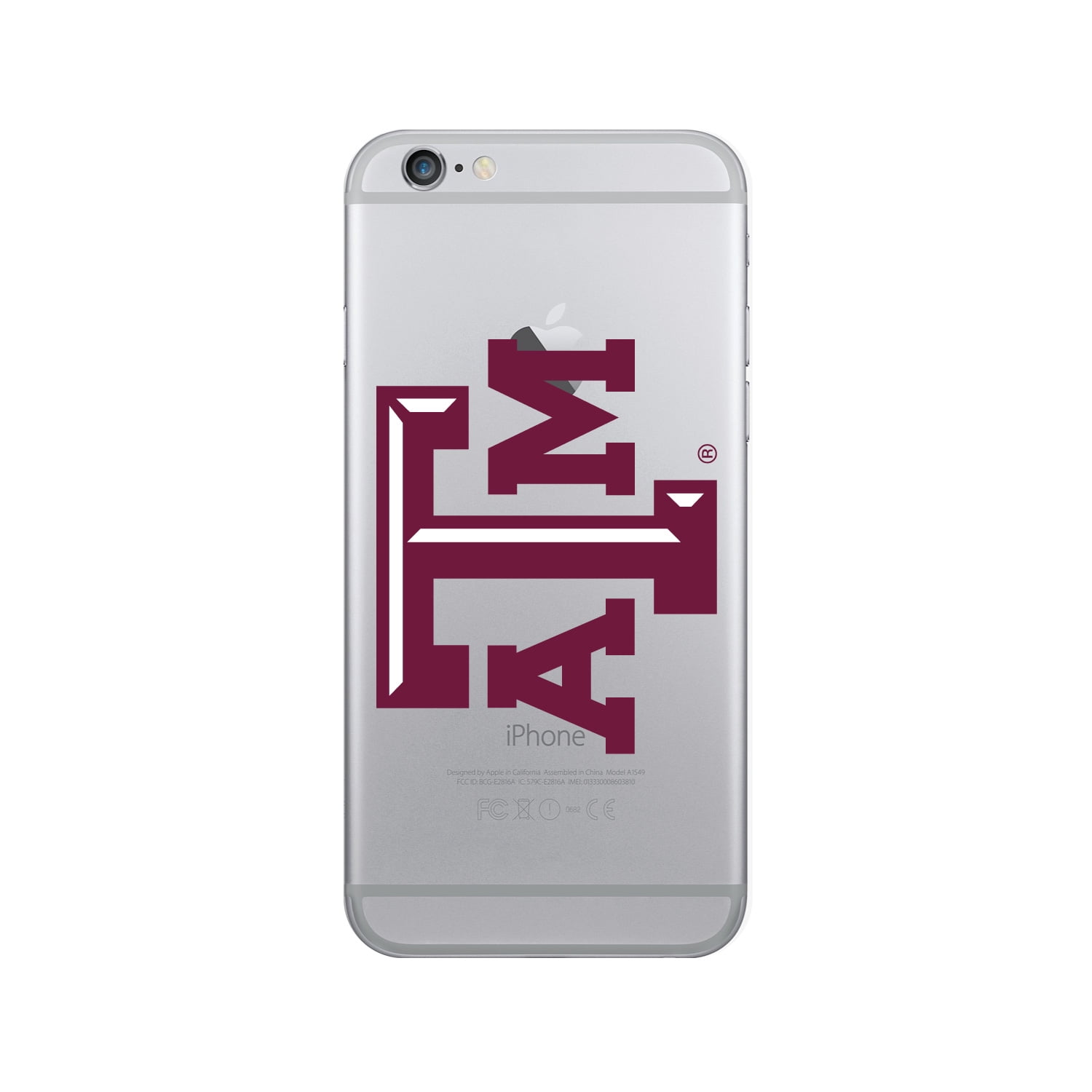 Texas A&M University Clear Phone Case, Classic V1 - iPhone 6/6s/7/8