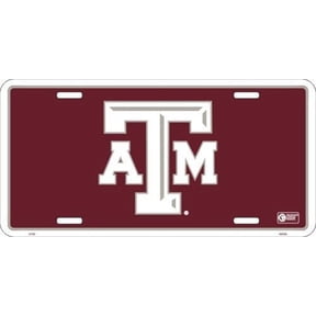 Texas A & M University Collegiate Embossed Metal Novelty License Plate Tag
