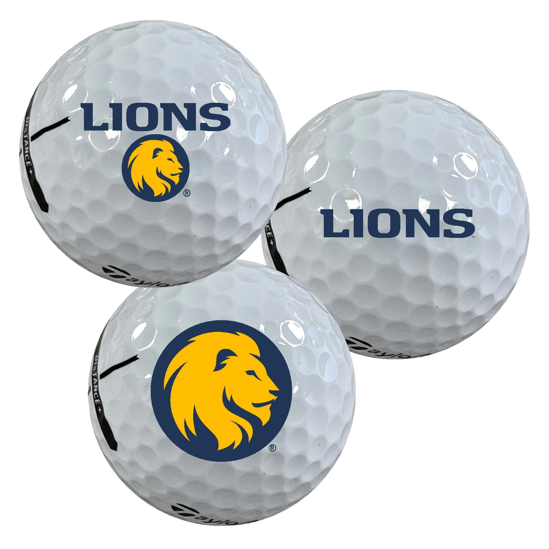 Texas A&M University-Commerce Lions Logo Edition Taylormade Distance+ Golf Balls 12-Pack (Dozen)