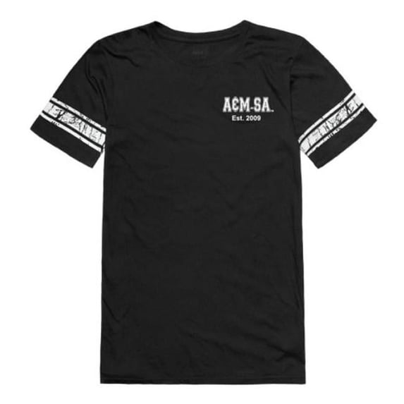 Texas A & M University-San Antonio Jaguars Women Practice Football T-Shirt, Black - Small