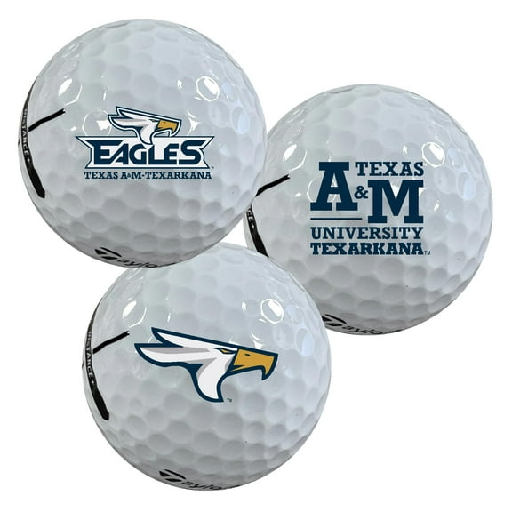 Texas A&M University Texarkana Eagles Logo Edition Taylormade Distance+ Golf Balls 12-Pack (Dozen)