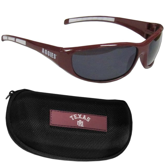 Texas A&M Wrap Sunglass and Case Set (F)