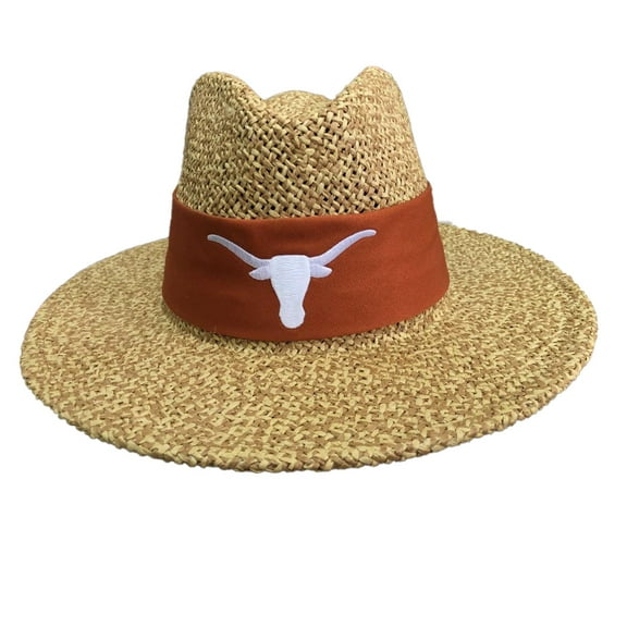 Texas Angler Safari Straw Hat with Orange Band