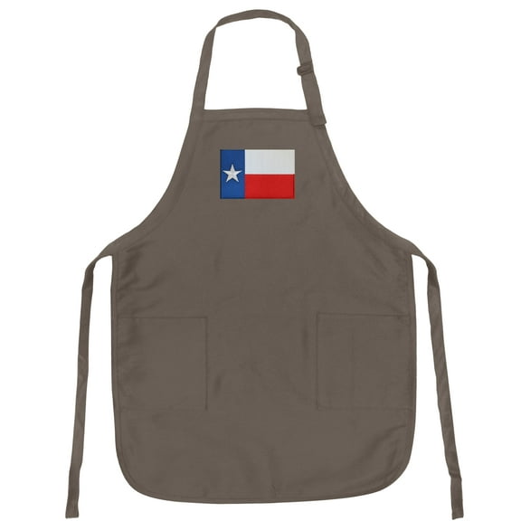 Texas Apron Broad Bay Texas Flag APRONS w/ Pockets & Adjustable Neck - Chefs Style
