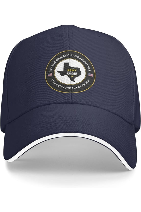 Texas Army National Guard Veteran Baseball Cap Outdoor Trucker Hats Adjustable Custom