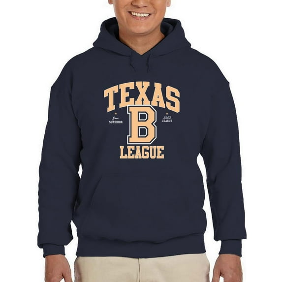 Texas B League Sport Style Hoodie Men -Image by Shutterstock, Male x-Large