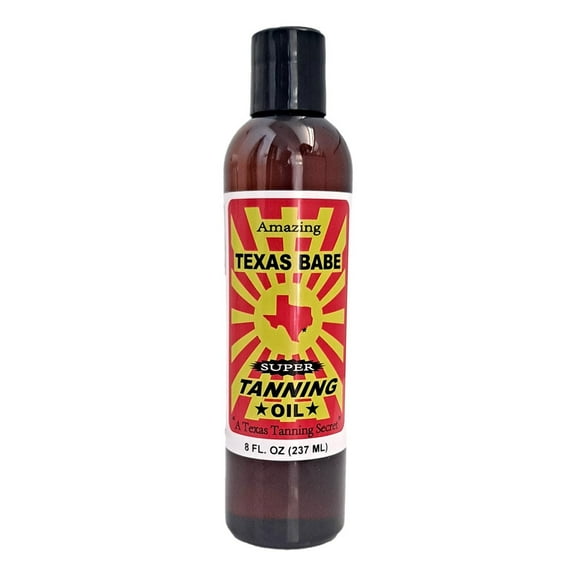 Texas Babe Tanning Oil  All-Natural, No Mineral Oil, 8 fl oz