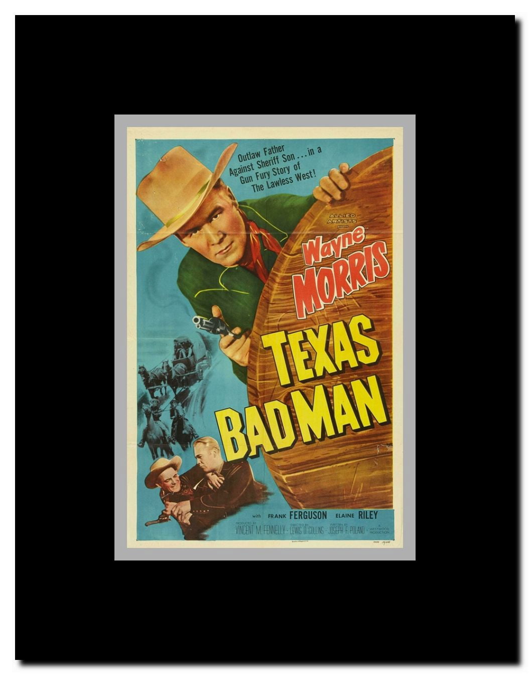 Texas Bad Man Framed Movie Poster