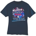 thumbnail image 1 of Texas Baseball "I Bleed Blue & Red GO Texas!" Blue T-Shirt, 1 of 1