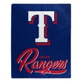 thumbnail image 1 of The Northwest Group  Texas Rangers 50" x 60" Signature Raschel Plush Throw Blanket, 1 of 2