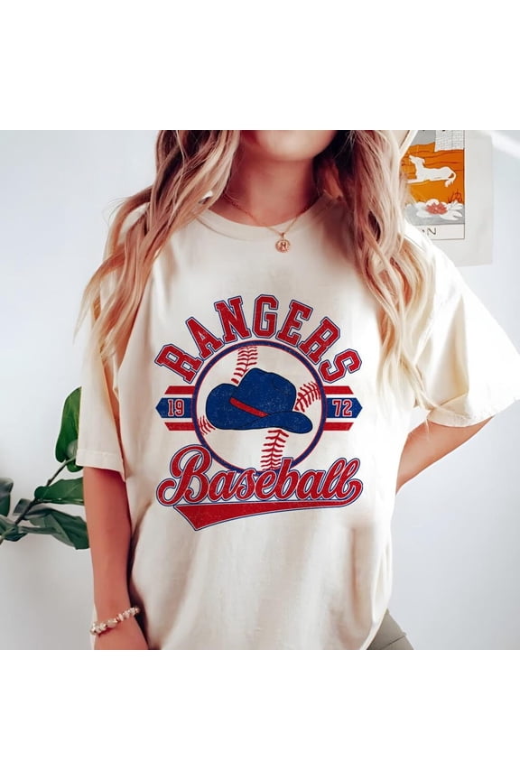 Texas Baseball Vintage T-Shirt, Rangers Baseball Shirt For Fan,Sand Color,Size 3XL