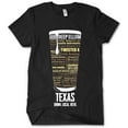 thumbnail image 1 of Texas Beer Shirt - Black, Small | Typography Print Beer Lover Gift for Men, 1 of 2