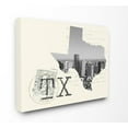 thumbnail image 1 of Texas Black and White Photograph on Cream Paper Postcard Canvas Wall Art, 1 of 2