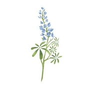 استنسل جدار زهرة تكساس Bluebonnet SKU # 2987 من قبل المصمم الإستنسل