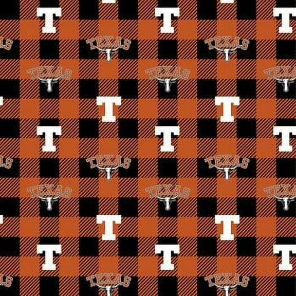 Texas Buffalo Plaid Fleece Crafting Fabric, by the yard