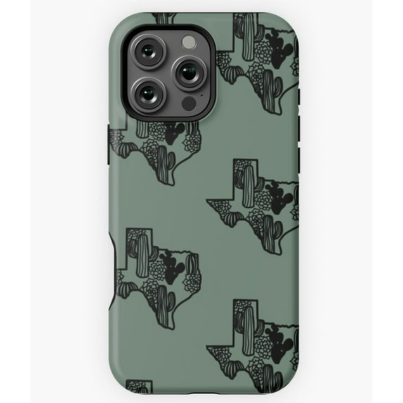 Texas Cactus Succulent Desert Plant Phone Case for iPhone 16 15 14 13 12 11 Pro Max