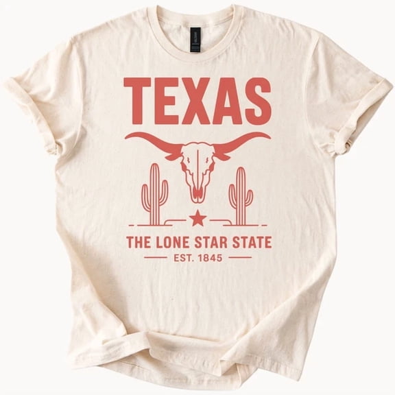 Texas Cactus Tee Lone Star State Shirt Size S-5Xl Heygategoo Tee