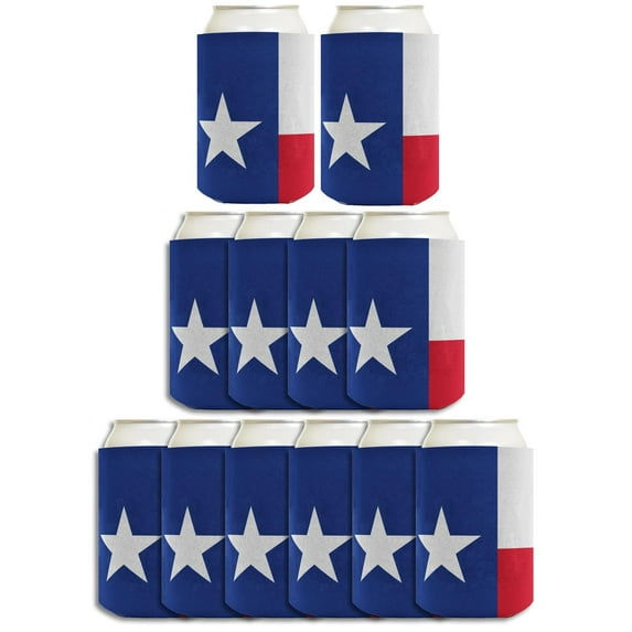 Texas Can Drink Cooler Texas Flag Lone Star State 12-Pack Can Drink Thermocoolers Party Pack