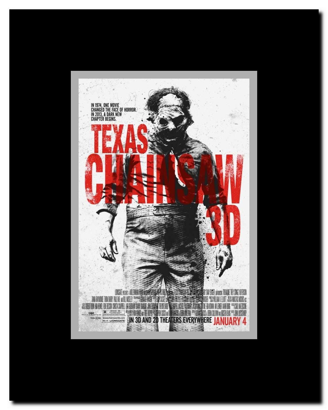 Texas Chainsaw 3D Framed Movie Poster
