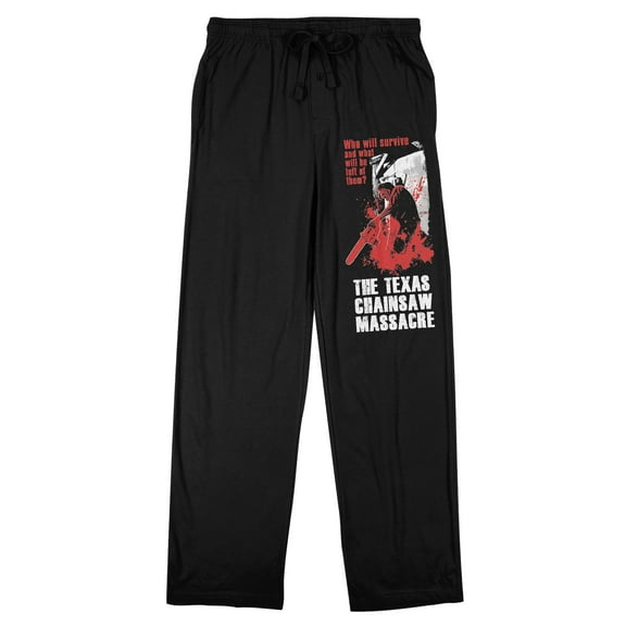 Texas Chainsaw Massacre Black Sleep Pajama Pants - Medium