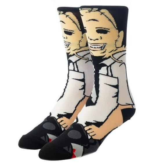 Texas Chainsaw Massacre Leatherface 360 Character Crew Sock