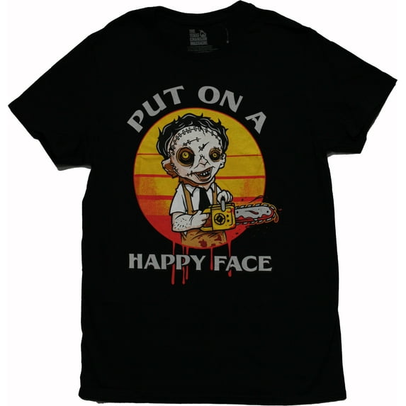 Texas Chainsaw Massacre T-Shirt - Put On A Happy Face (Medium)