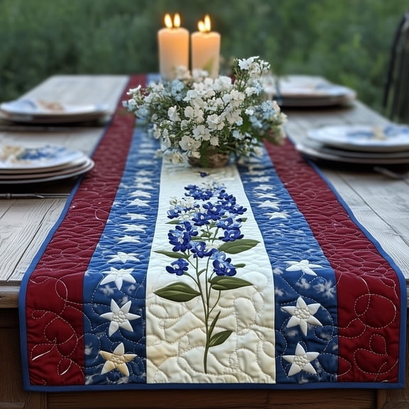 Texas Charm Quilted Table Runner