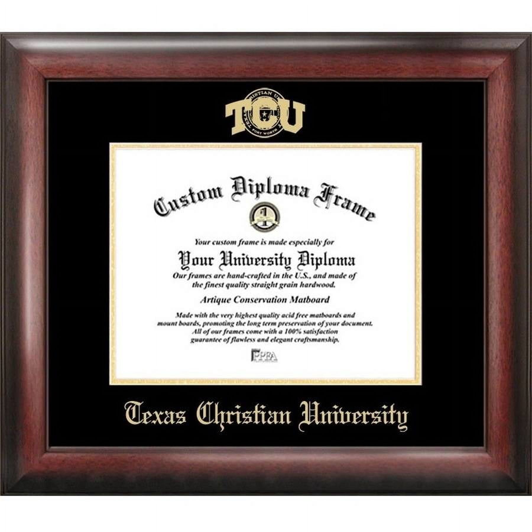 Texas Christian University 8.5" x 11" Gold Embossed Diploma Frame